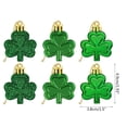 thumbnail image 5 of ZPAQI Saint Patrick's Day Ornament Lucky Clover Pendants 36 Pcs DIY Supplies for Irish Festival Christmas Tree Decoration, 5 of 10