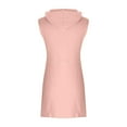 thumbnail image 5 of Diufon Women's Trendy Dresses Summer Sleeveless Zipper Hoodies Solid Color Short Dresses, 5 of 7