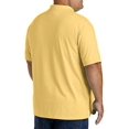 DXL Men's Big and Tall Essentials Jersey Polo Shirt, Yellow, 3XL