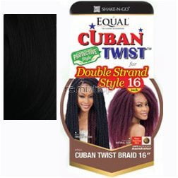 Freetress Equal Synthetic Hair Braids Havana Twist Style Cuban Twist 16"" (1)