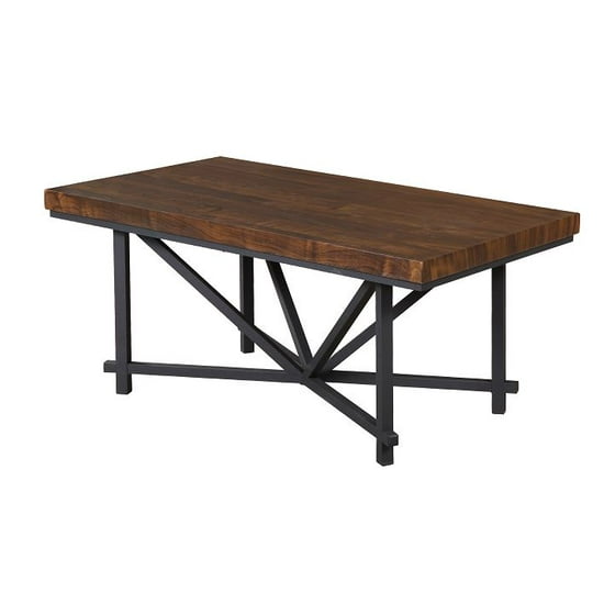 Home Source Halle Wood Top Coffee Table