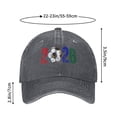 thumbnail image 3 of Soccer Hat, USA CAN MEX 2026 Merchandise, Breathable Cotton Adjustable Hat, Printed Baseball Cap for Football Fans Match Day Wear, 3 of 6