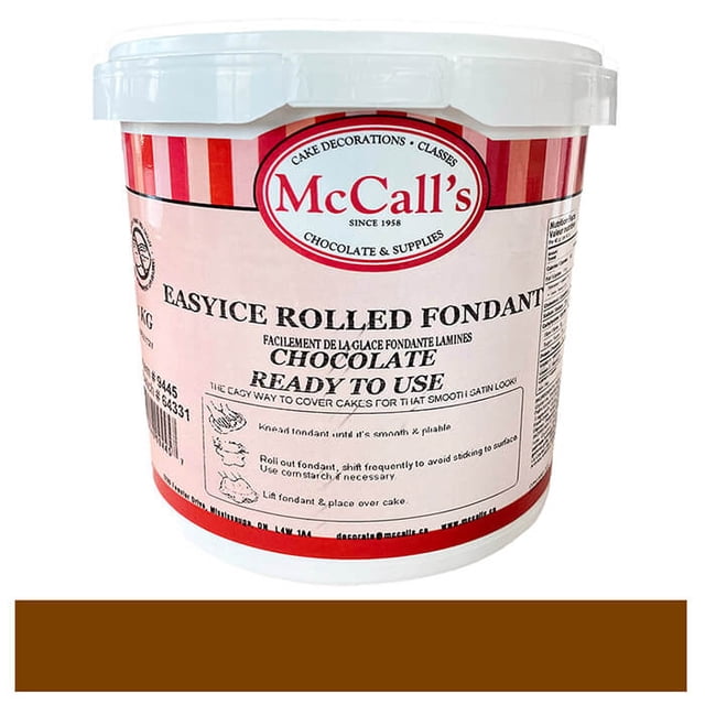 McCall's Fondant EasyIce Chocolat - 1 kg (1 Unité) - Fondant au Chocolat Prêt à l'Emploi (1 Unité)