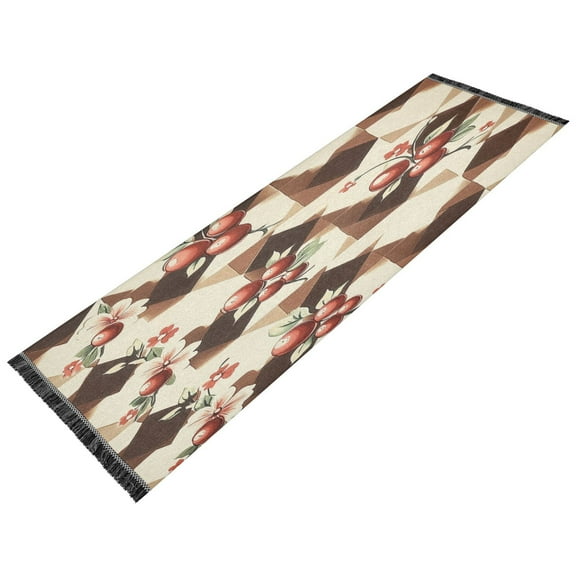 BZSMCE Runner Rug Classical Design Berry Blossom Medley Style Modern Pattern 72x23.5in Indoor Washable Rug