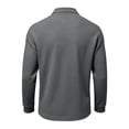 thumbnail image 5 of Men's Casual Polo Shirts Classic Long Sleeve Basic Button T-Shirt Lightweight Golf Tops, 5 of 5