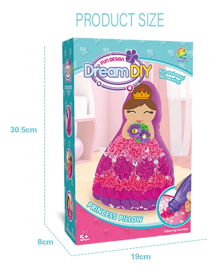 Funny Pillow DIY Kits Arts and Crafts Doll for Valentine Day Christmas Birthday Educational toys Decor