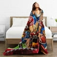 thumbnail image 4 of Football Team Fan Gifts Football Throw Blanket Soft Fleece Flannel City Classic Throw Blanket 60x50Inches Style2, 4 of 5