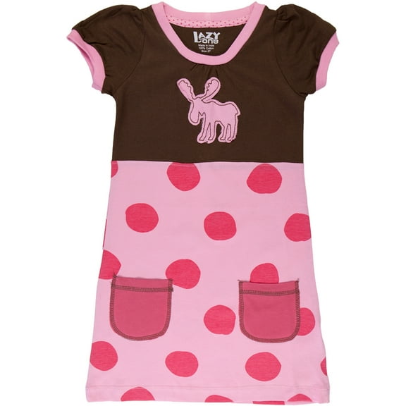 Polka Dot Moose Toddler Dress