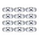 thumbnail image 1 of FELTECHELECTR 20 piezas de pendientes, anillos circulares de doble agujero, accesorio para pulsera, anillos circulares de metal (plata, diámetro exterior: 10 mm, diámetro interior: 8 mm), 1 of 6