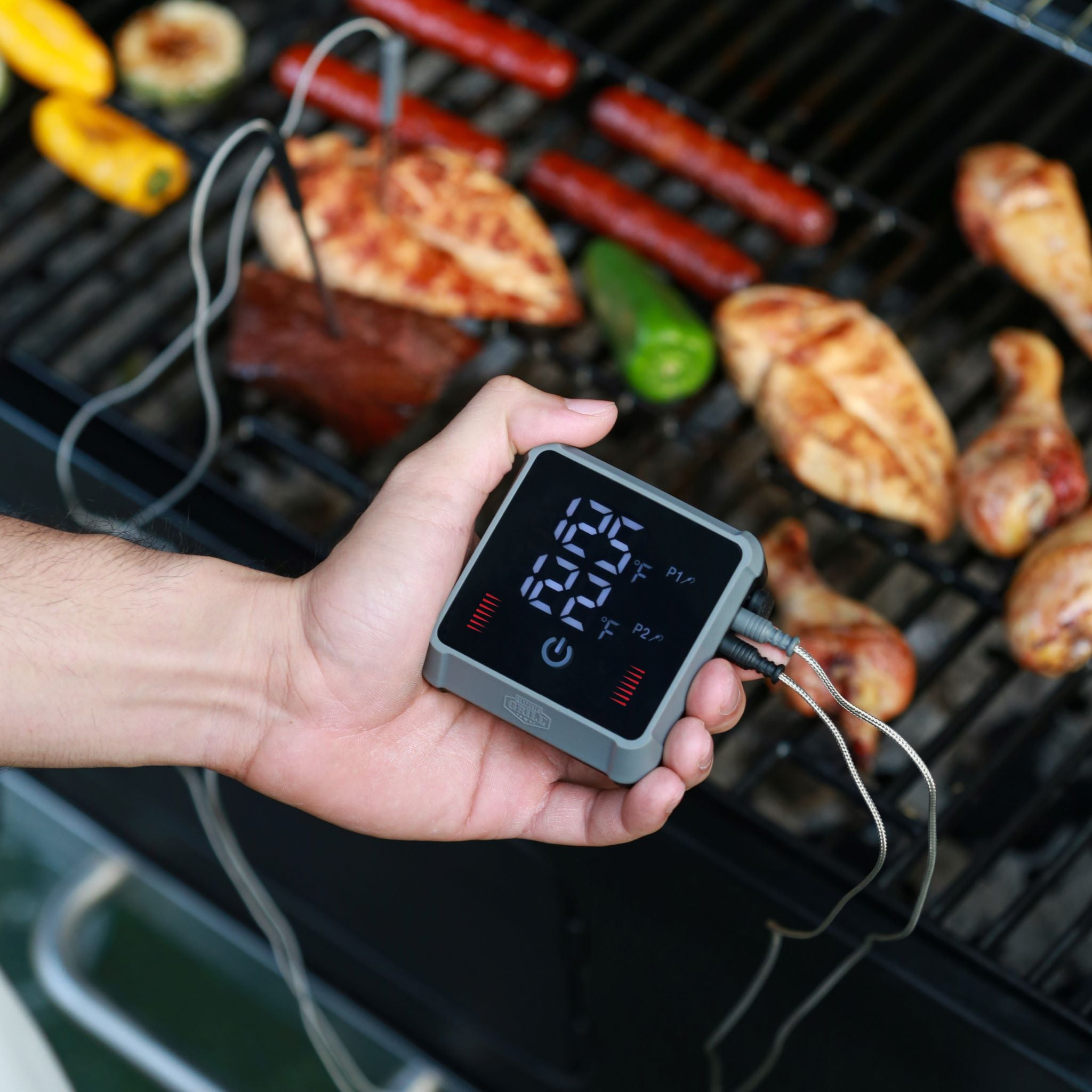 Bluetooth 2-Probe Grill Grill Thermometer Expert Digital USB-Charging ABS