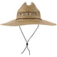 thumbnail image 1 of Sombrero de ala ancha tejido de paja, sombrero tejido de granja, sombrero parasol, gorra de paja rústica, 1 of 8