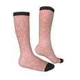 thumbnail image 4 of Lsque Rose Gold Pink Glitter Printed Crew Socks Men's Women's LightWeight Thin Casual Calf Socks ,Knee High Socks,Cotton Socks, 4 of 9