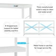 thumbnail image 4 of Tribesigns 55 inch Sofa Table, 3 Shelves Console Table TV Stand with Storage Shelves for Hallyway, Living Room, Black, 4 of 4