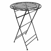 32" Antique Black Bistro Cocktail Table by Chivari