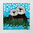 thumbnail image 1 of Allemand, Sue 12x12 White Modern Wood Framed Museum Art Print Titled - Otter Love II, 1 of 4