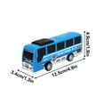 thumbnail image 2 of Pull Back Toy Bus, Realistic Miniature Vehicle with High-Speed Action, Durable ABS Car for Imaginative Play, Friction-Powered Kids Gift, Toddler Travel Toy with Detailed Design, 2 of 5