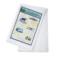 thumbnail image 1 of Lopez Island, Washington, Nautical Chart (100% Cotton Tea Towel, Decorative Hand Towel, Kitchen and Home), 1 of 3