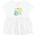 thumbnail image 3 of Inktastic Cute First Birthday Alien in Space Girls Baby Dress, 3 of 5