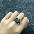 thumbnail image 3 of GKNET Women Silver Ring Turkish Handmade Retro Flower Ring Wedding Delicate Jewelry Sz 6-10-16#Silver Rose flower-9, 3 of 6