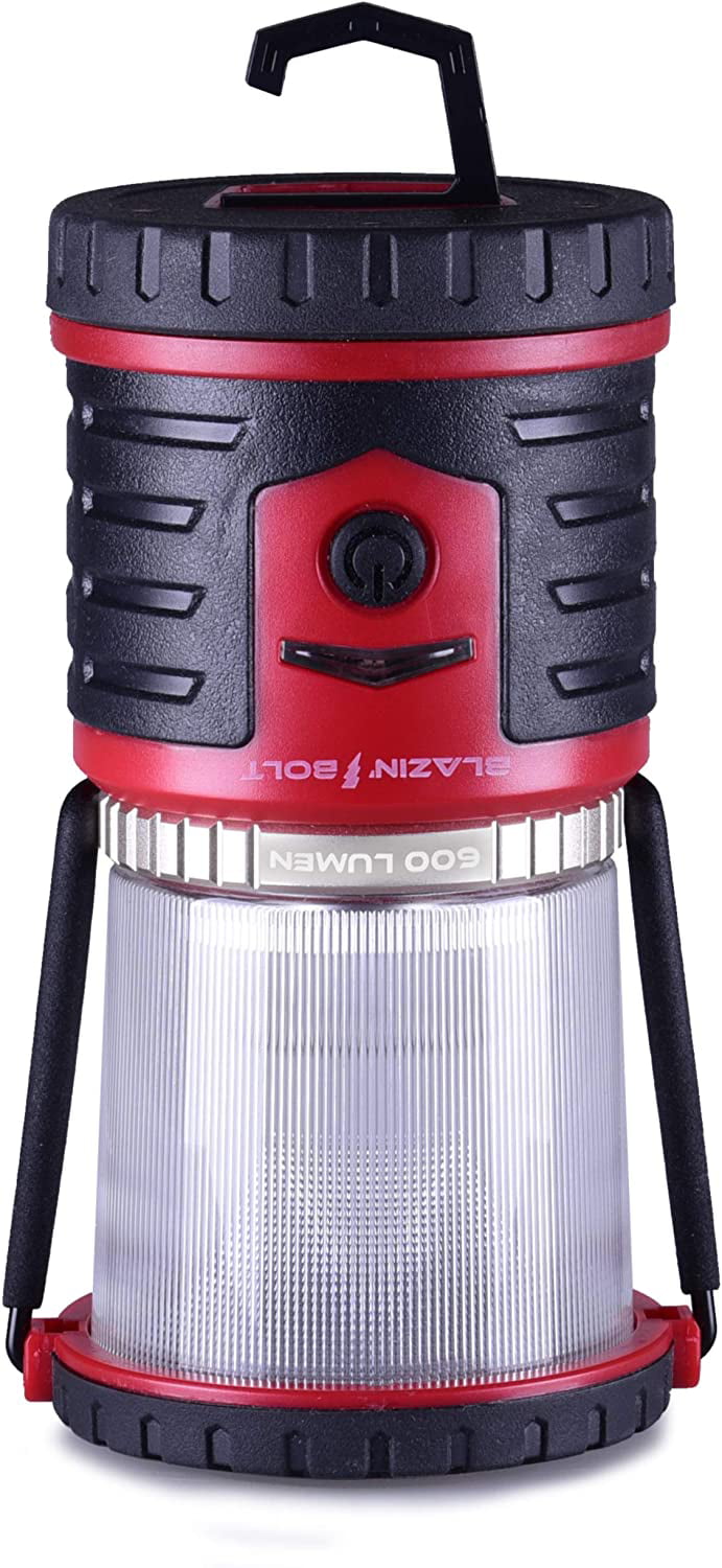 400 Hour Runtime 400 Lumen, Green Emergency Blazin Bison Brightest Rechargeable LED Lantern Hurricane Phone Charger Storm