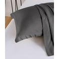 thumbnail image 5 of 3 Piece Luxury Thicker Pattern Comforter Set, 800 TC, 100% Egyptian Cotton, Full/Queen Size Dark Grey Solid Color, 5 of 6