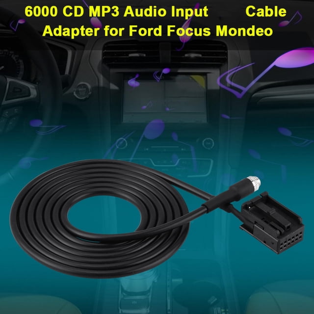 Adaptador de entrada de audio auxiliar, 6000 CD MP3 Audio Adaptador de entrada de audio Cable de entrada de CD auxiliar True Excellence
