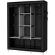thumbnail image 5 of Raganet, Closet Plegable de 4 Niveles Color Negro, Zapatero Organizador de Ropa Minimalista, Telas y Barras Resistentes y Duraderas, Organizacion de Ropa, Calzado y Accesorios, Armable y Desmontable, 5 of 16