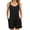 Black, variant on Women's Short Jumpsuit Strapless Backless Smocked Bodice Ruffle Strap Wide Leg Casual Beach Vacation Party Romper with Pockets, Wine S