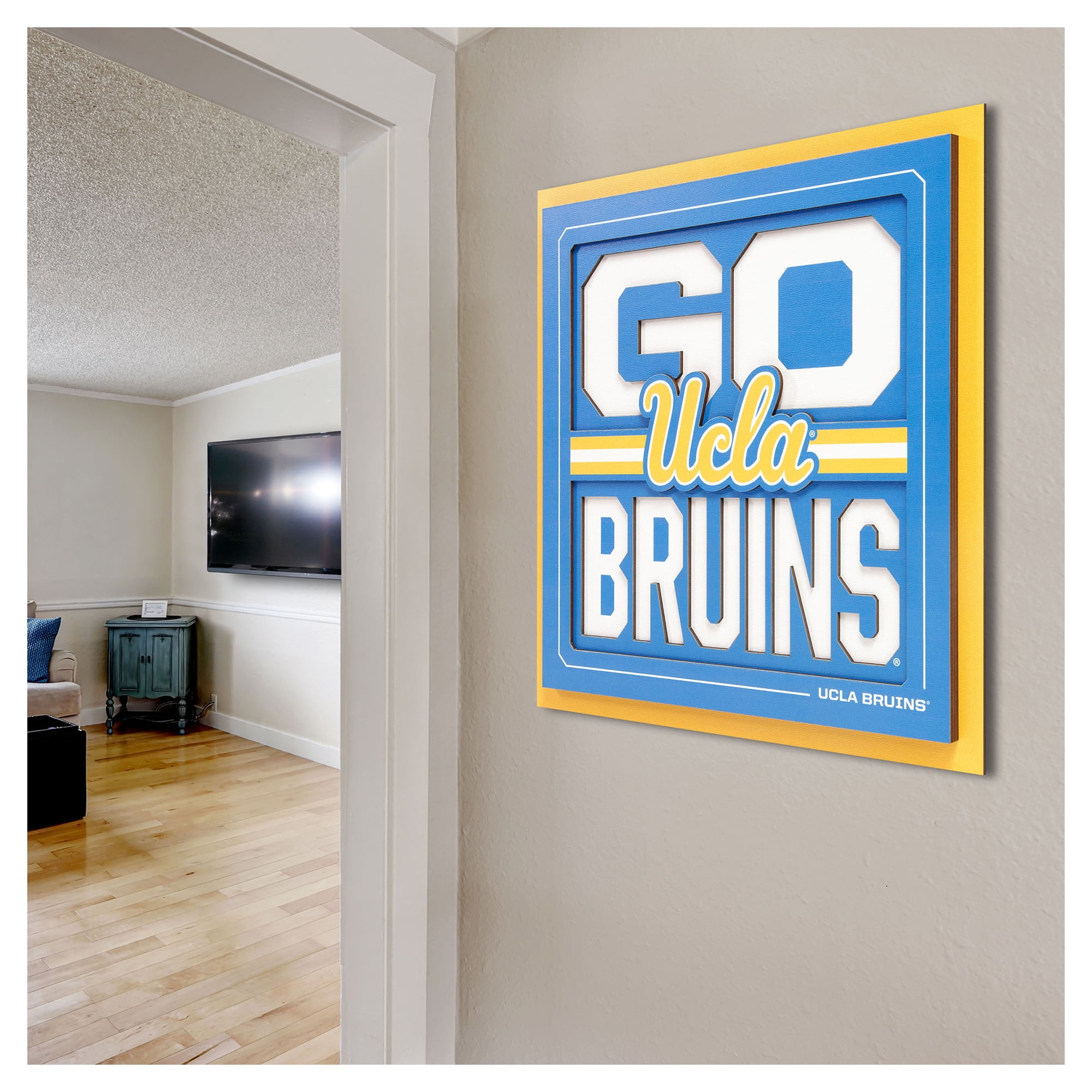 IDNA UCLA Bruins 12" x 12" Slogan Series 3D Wall Art