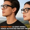 thumbnail image 3 of HIVISUALS AI Smart Glasses with Camera & ChatGPT, Hands-Free 1080P Video, Real-Time Translation, 7H Playtime, Open-Ear Audio, Detachable Lenses for Travel Vlog, 3 of 11