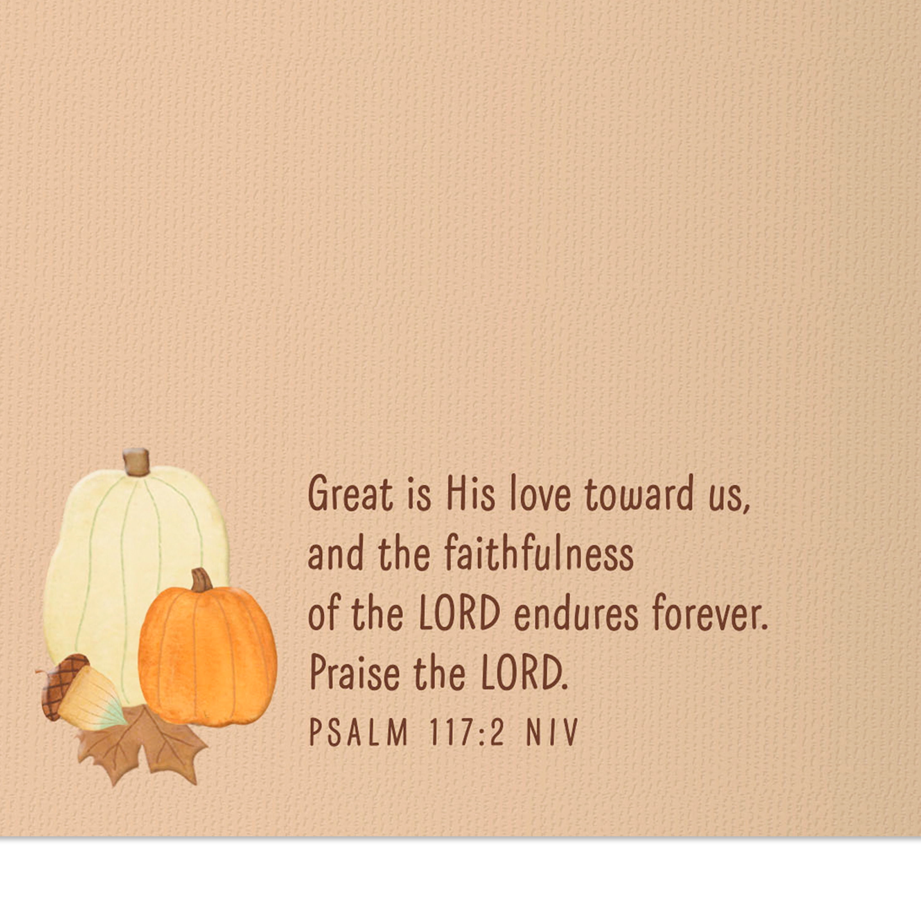 DaySpring Religious Thanksgiving Card (God's Abundant Blessings), 1 Count