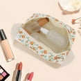 thumbnail image 5 of Unique Bargains 1 Pc Gardenia Style Drawstring Makeup Bag for Vacation Orange Polyester, 5 of 6