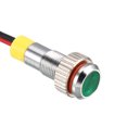 thumbnail image 5 of Uxcell Signal Indicator Light AC/DC 110V 6mm/0.24'' Green LED Metal Shell, 5 of 5