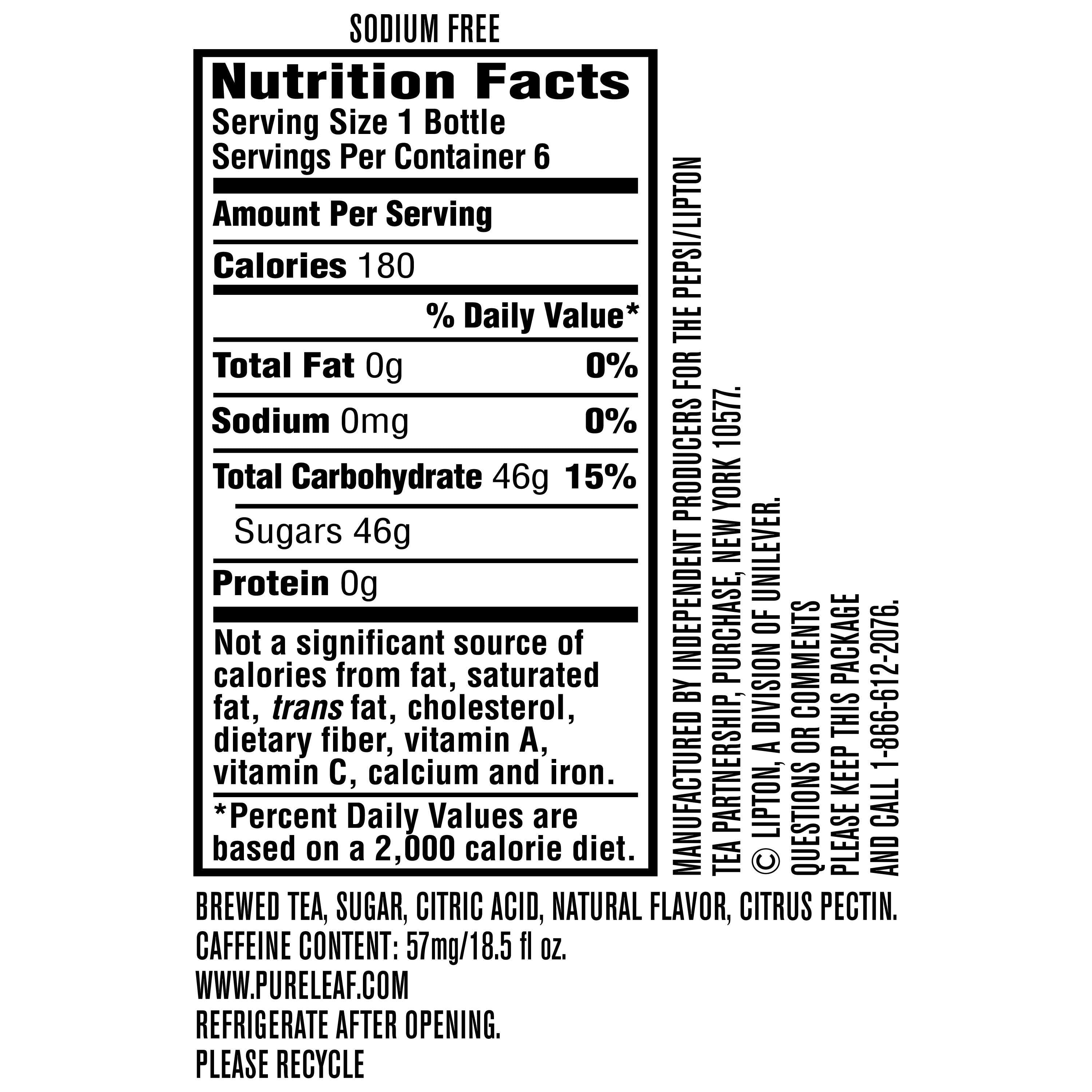 Lipton Brisk Raspberry Iced Tea Nutrition Facts Besto Blog
