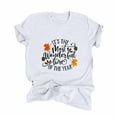 thumbnail image 2 of AOOCHASLIY Thanksgiving Day Women Tops Women's Casual Thanksgiving Print Pullover Short Sleeve T-Shirt Tops Shirt, 2 of 5