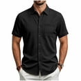 thumbnail image 2 of Guluxicc Men's Golf Shirts with Pockets Button Down Collared Short Sleeve Tops for Everyday Wear Business Casual Outfits, 2 of 9