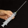 thumbnail image 4 of 3 Pack 20ml Industrial Plastic Syringes with Blunt Luer Lock Needle 4 Inch for Scientific Labs, Glue Application, Measuring, Refilling and Transfering Liquids$$Office, 4 of 6