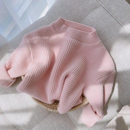 

BULLPIANO 1-6Y Baby Girl Boy Knit Sweater Blouse Pullover Sweatshirt Warm Crewneck Long Sleeve Tops for Infant Toddler
