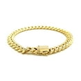 thumbnail image 4 of 7.5mm 14k Yellow Gold Semi Solid Miami Cuban Bracelet Size 8.5 inches, 4 of 4