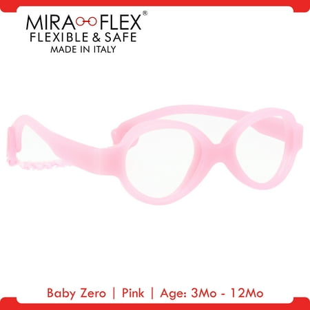 Miraflex: Baby Zero Unbreakable Kids Eyeglass Frames | 31/15 - Pink | Age: 3Mo -