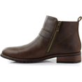 thumbnail image 3 of Ferro Aldo Dalton MFA606322 Brown Color Men's Ankle Boots With Zip Up Boot Design and Classic Buckle Detailing Dress Boots For Work or Casual Wear, 3 of 7