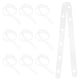 thumbnail image 5 of 10 tiras de conexión de plástico para perchas, transparentes, para ahorrar espacio y guardar ropa en el armario, 5 of 7
