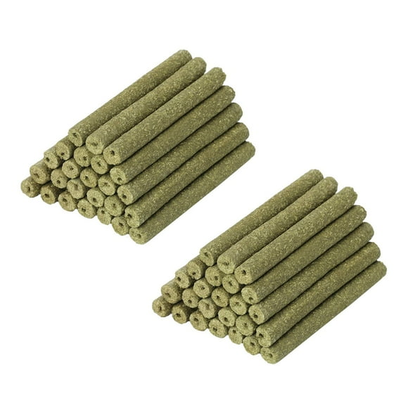 80 Piezas de de Hierba Mixta Natural Juguetes para Masticar para Conejillo de Indias Conejo Jerbo Loro Conejito Animales Pequeños