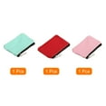 thumbnail image 3 of Coin Purse Pouch Change Purses Small Organizer Bags 3" x 5", Green Pink Red, 3 of 6