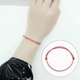 thumbnail image 6 of K-KED Rope Anklet Black White Red Color Adjustable Classic Men Women Summer Barefoot-_-Black, 6 of 9