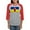 Heather/Red, variant on CafePress - Ukrainian Flag With Fist Long Sleeve T Shirt - Womens Baseball Tee