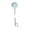 Light Blue, variant on Ceramic Pollinator Watering Station with Garden Stake - Scalloped Flower Water Bowl Dog Water Bowl - Decorative Outdoor Insect Feeder for Butterfly & Bee(Blue)