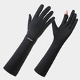 thumbnail image 2 of COMVALUE Men's and Women's Elbow Length 20s Stretchy Cosplay Costume Gloves Black One Size, 2 of 4