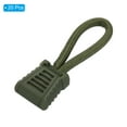 thumbnail image 3 of Uxcell Zipper Pulls Replacement 20 Pack Extension Cord Handle Extender Fixer for Luggage Backpacks Jackets Olive Green, 3 of 5