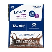 (3 pack) Ensure Max Protein Shake, 30g Protein, Milk Chocolate, 11 fl oz, 12 Pack